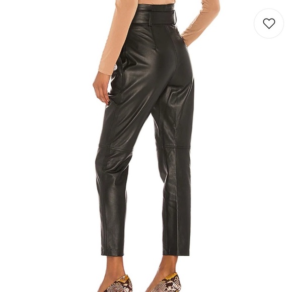 Song of Style Suzie Leather Pants in Black - Picture 3 of 3